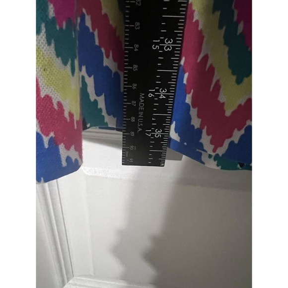 Lilly Pulitzer Kirkland Hearts a Flutter Chevron Stripe Dress Size 4 - Picture 4 of 5